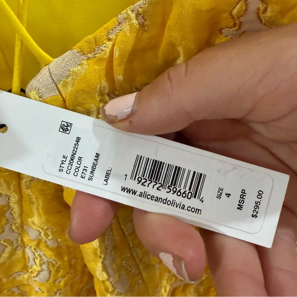 Alice + Olivia bright yellow